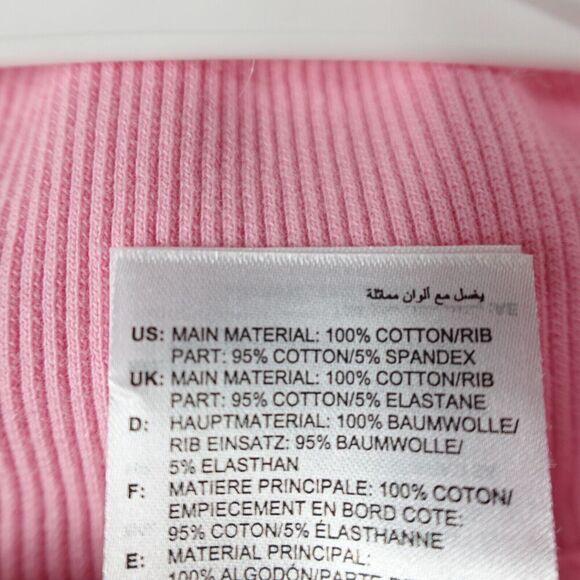 Adidas Womens Pink Pull Over Mock Neck Sweatshirt Quarter Zip Size 1X - Picture 10 of 11